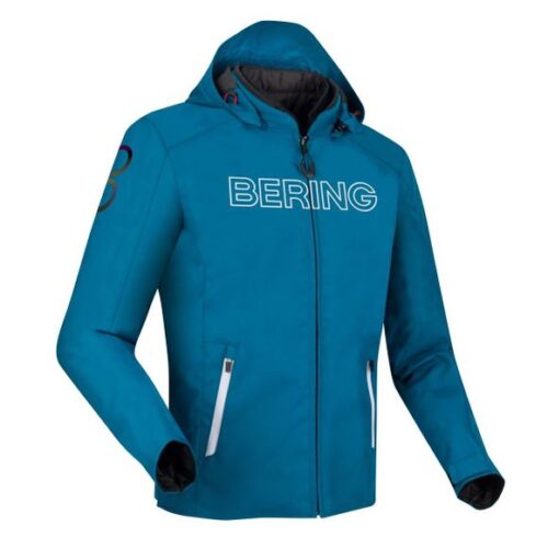 Blouson Moto Bering WARWICK – Bleu / Blanc