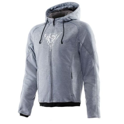 Sweat moto Dainese BOVISA SAFETY – Gris / Noir